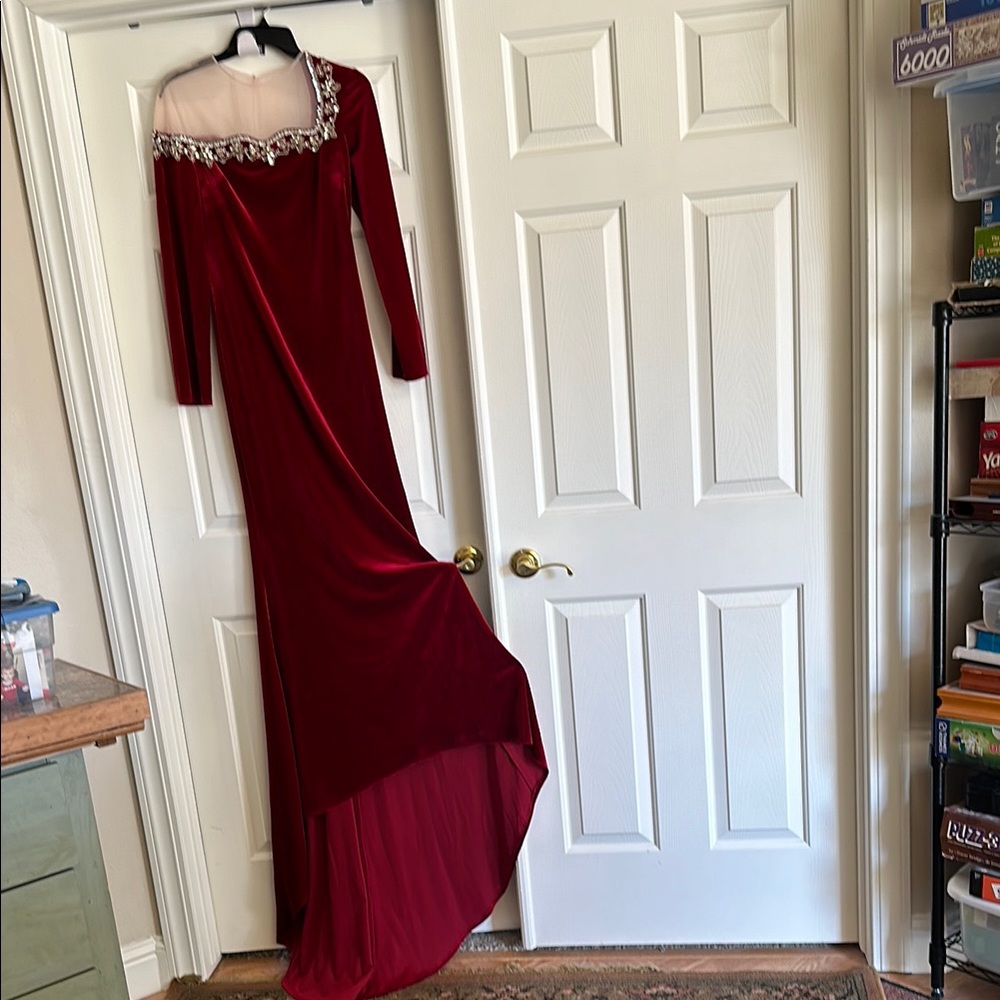Elegant Red Evening Gown
